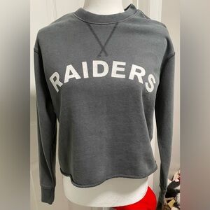 Las Vegas Raiders Crop Top Sweatshirt